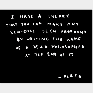BANKSY Plato Quote Posters and Art